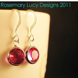 sterling Swarovski earrings